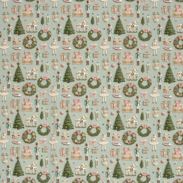 Katoen Poplin stof Mint 