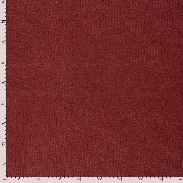 Panama fabric Unicolour Red