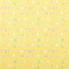 Jersey printed Writings Yellow