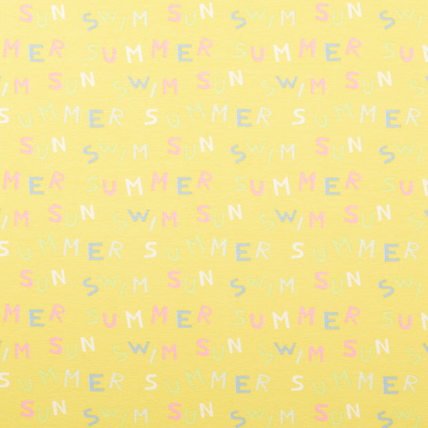 Jerséis tela Letra Amarillo