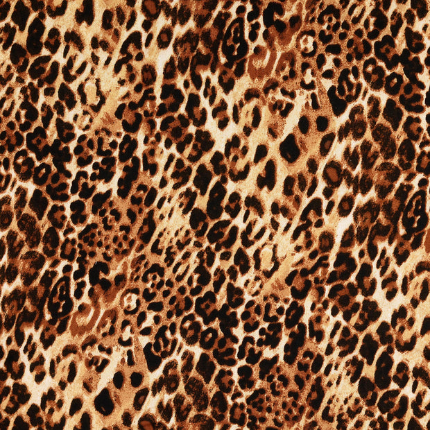 Viscose Satin fabrik Tiere Braun