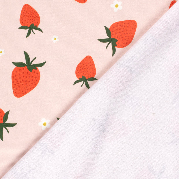  tissu fraises imprimé numérique 