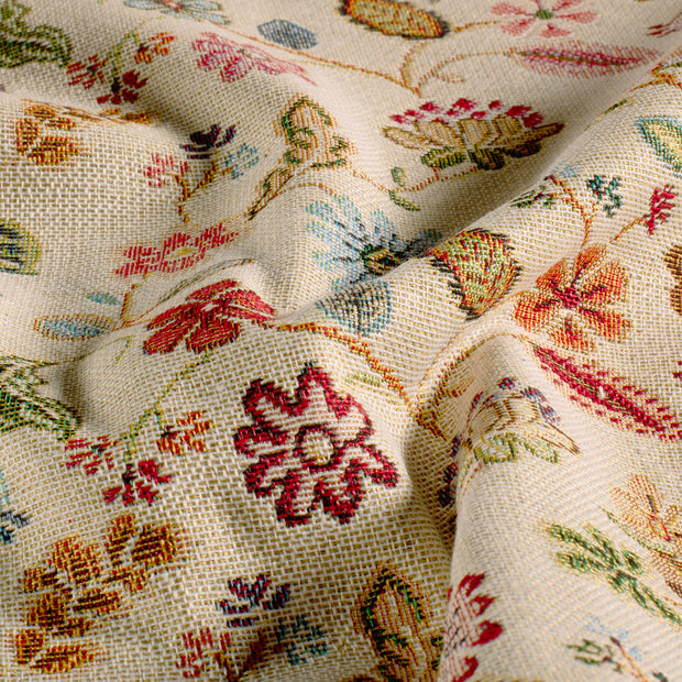 Gobelin fabric Flowers Beige