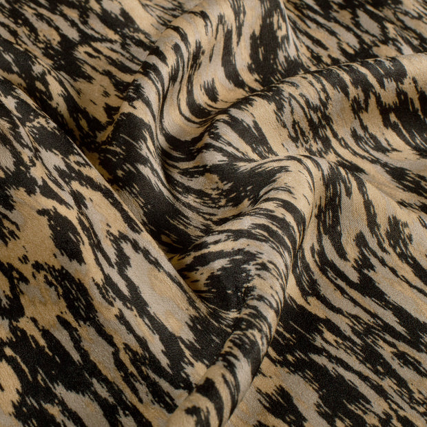 Satin Velvet fabrik Abstrakt Beige