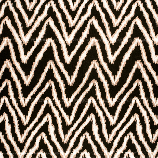 Satin Jacquard tissu Noir légèrement brillant 