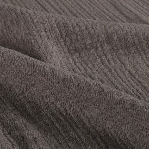 Musselin fabrik Uni Braun-Taupe