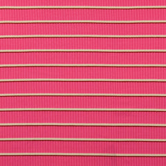 yarn dyed Stripes Pink