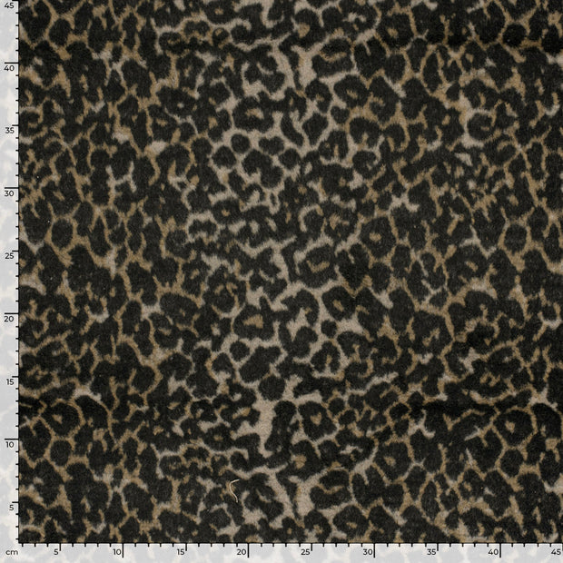 Jacquard fabric Leopards Camel
