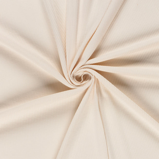 Rib Jersey fabrik Ivory 
