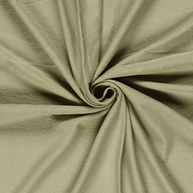 Terry Crepe fabric Olive Green 