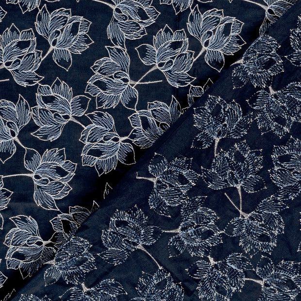  fabric Flowers embroidered 