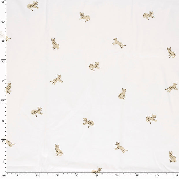 Jerséis tela Leopardos Blanco roto