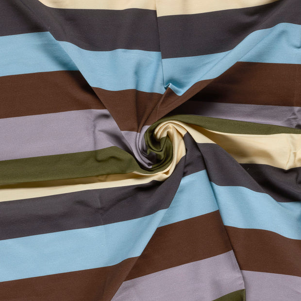 French Terry stof Babyblauw digitaal bedrukt 