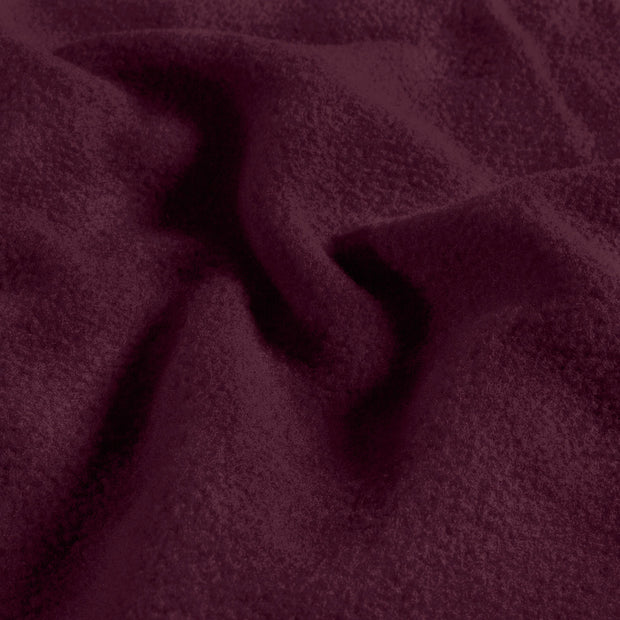 Polaire tissu Unicolore Aubergine