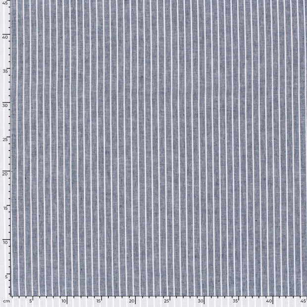 Chambré tissu rayures Bleu Marine