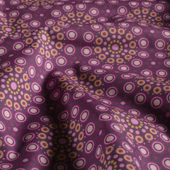 Cotton Poplin digital printed Flowers Magenta