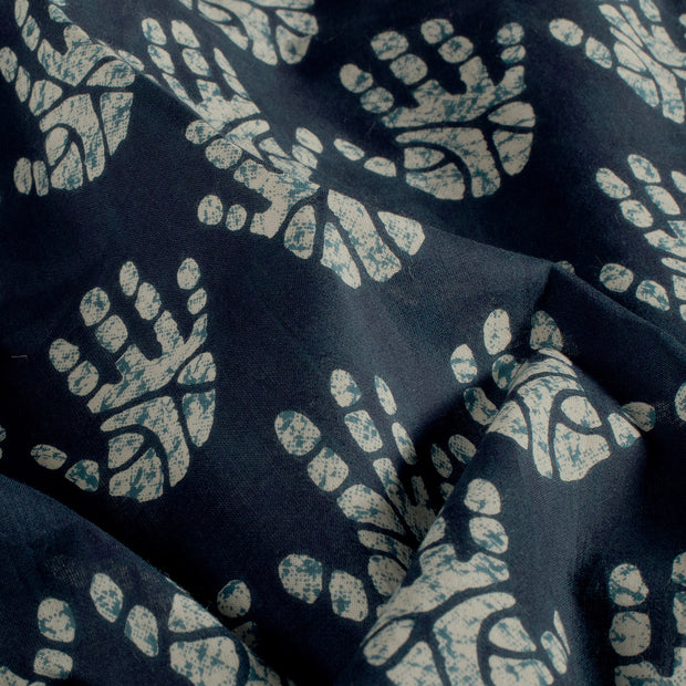 Voile stof Hands Indigo