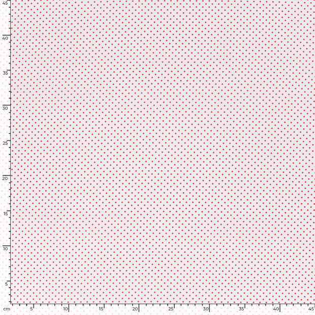 Popeline de Coton tissu pois Blanc