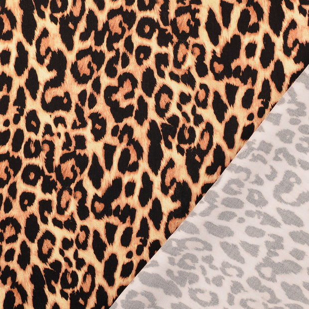 Viscose Satin fabric Beige digital printed 