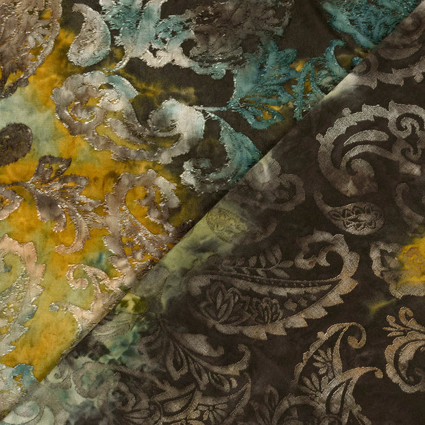 Jacquard fabric Flowers printed 