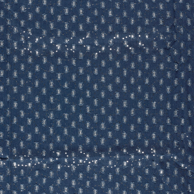 Denim fabric shimmering 