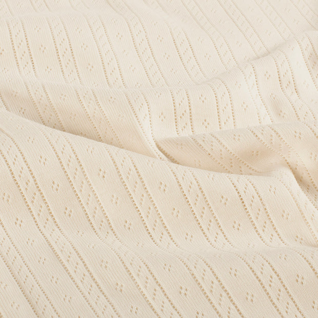 Pinpoint fabric Unicolour Ivory