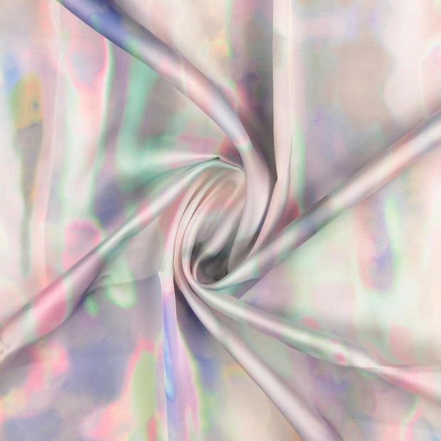Satin fabric Multicolor digital printed 
