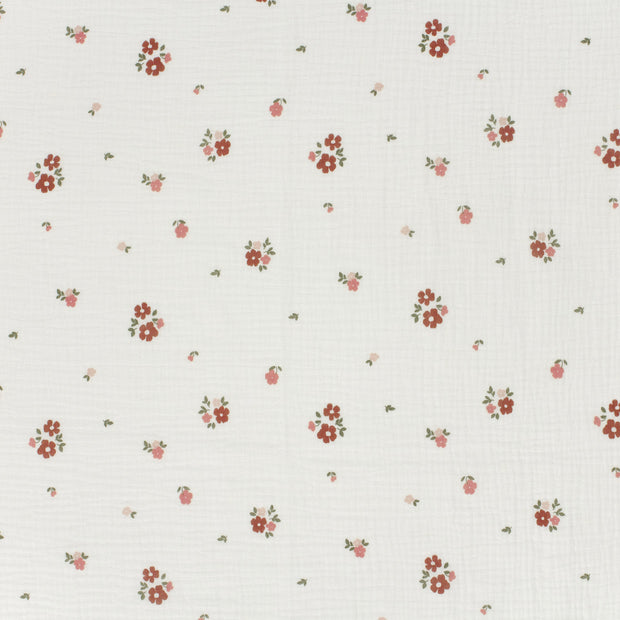 Mousseline stof Gebroken wit mat 