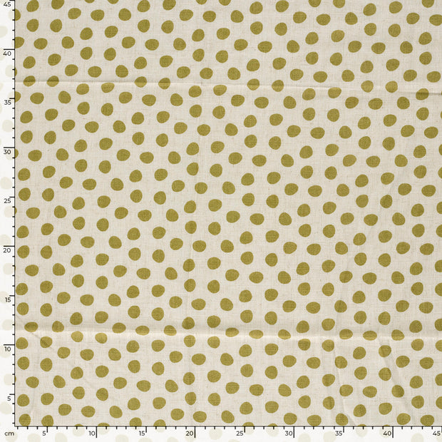  fabric Dots Green
