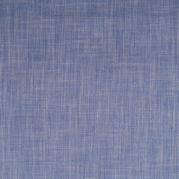 Popeline de Coton tissu Pied-de-Poule Indigo