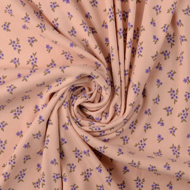 Rib Jersey fabric Pink 