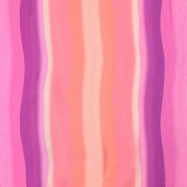 Viscose Poplin fabrik Streifen Rosa