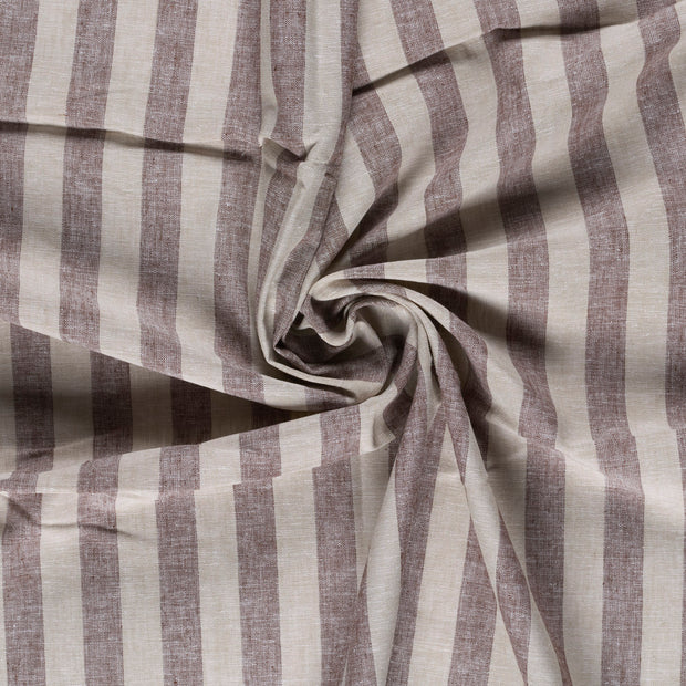 Lin tissu Marron Foncé 