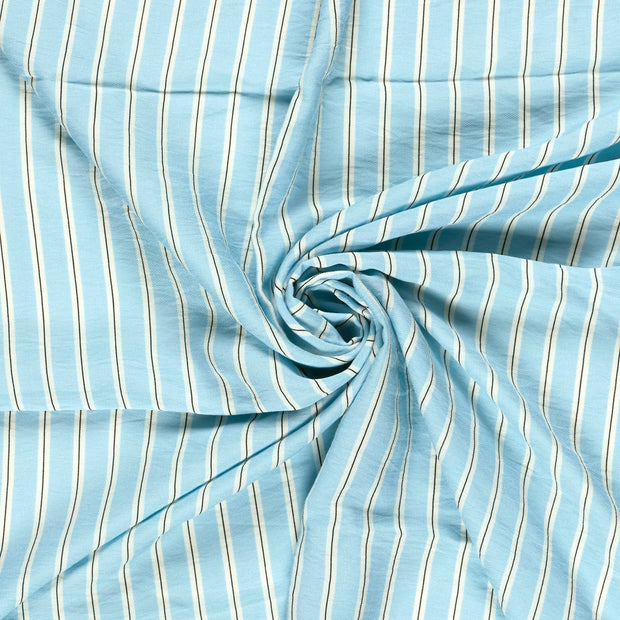 Viscose Nylon Crepe tela Azul claro estampado 