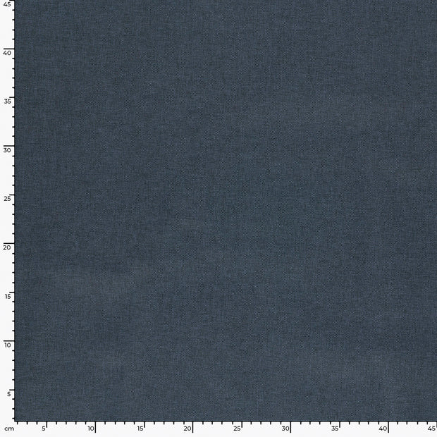 Woven Polyester tela Unicolor Azul acero