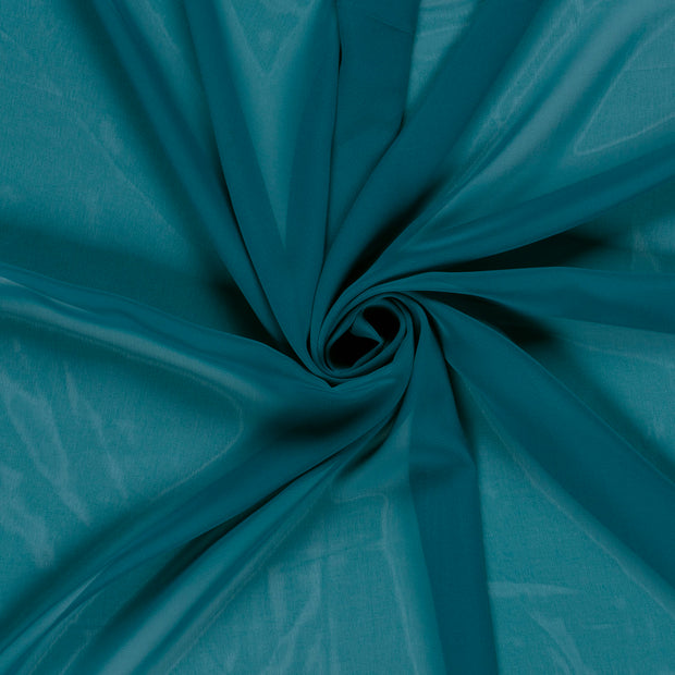 Chiffon fabric Petrol 