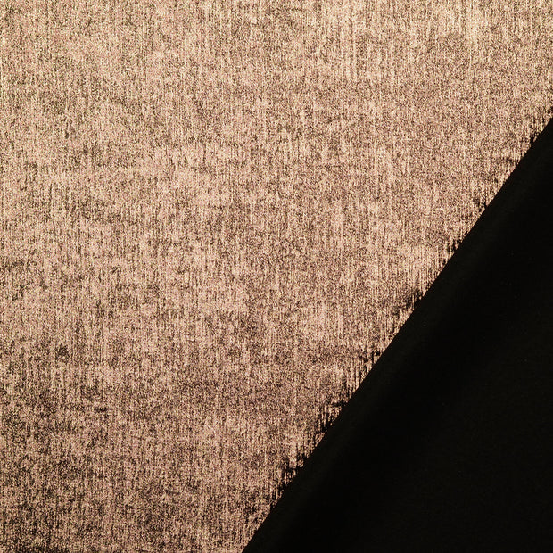 Geweven Polyester stof Rosé Goud Lurex 