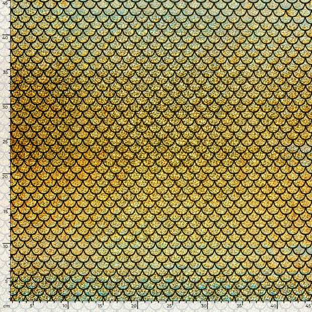 Lamé tela Sirena Oro