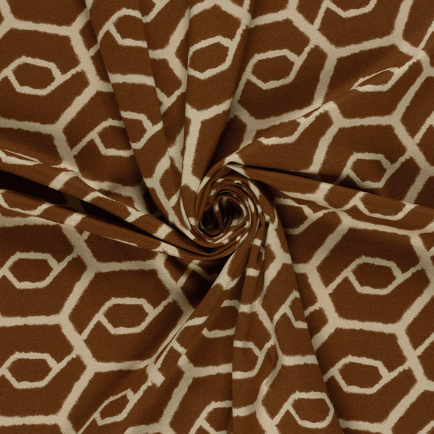 Punta di Roma tela Marrón estampado 