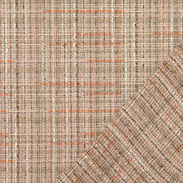 Bouclé stof Multicolor garengeverfd 