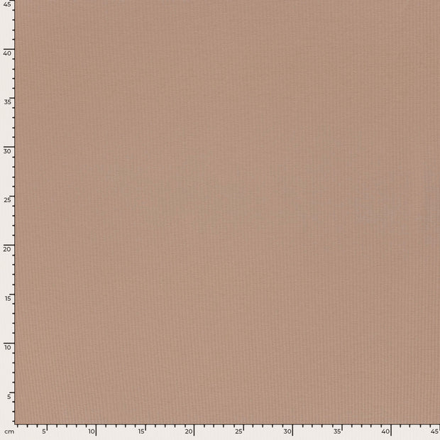 Rib Jersey stof Effen Nude