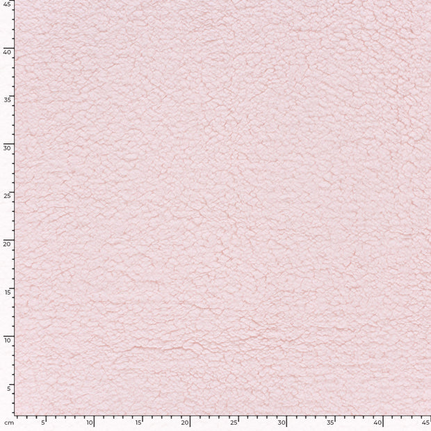 Fake Fur fabric Unicolour Light Pink