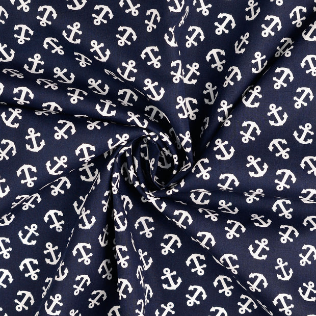  tela Azul marino estampado 