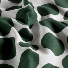French Terry digital printed Dots Dark Green