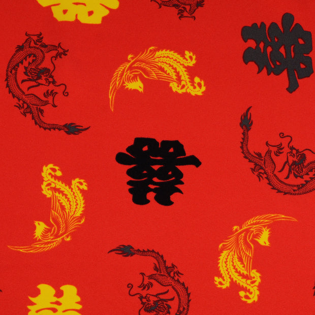 Power Stretch fabric Animals Black