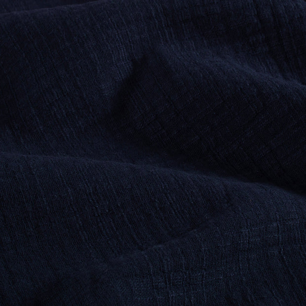Double gaze tissu Unicolore Bleu Marine