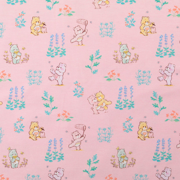 Cotton Jersey fabric Bears Light Pink
