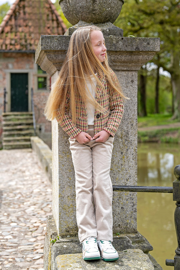 Jumbo Corduroy Stretch 6w tela Unicolor Beis