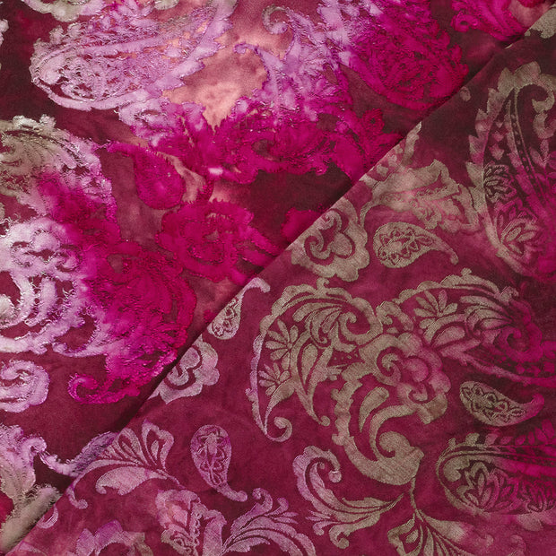Jacquard fabric Flowers printed 