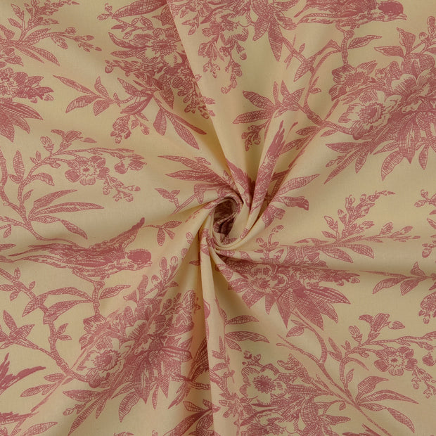 Cotton Poplin fabric Old Pink 